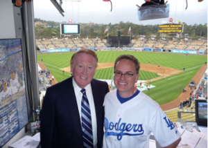 Vin Scully and Tony Sarsam, 2008