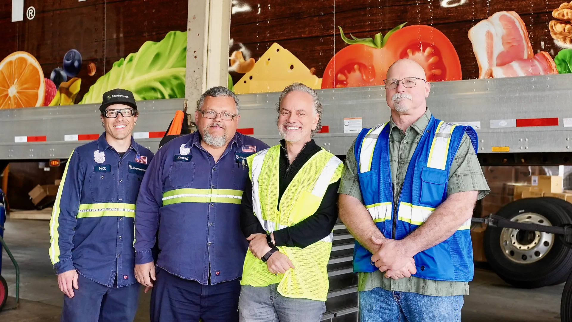 Tony Sarsam with SpartanNash Associates at a company truck rodeo event